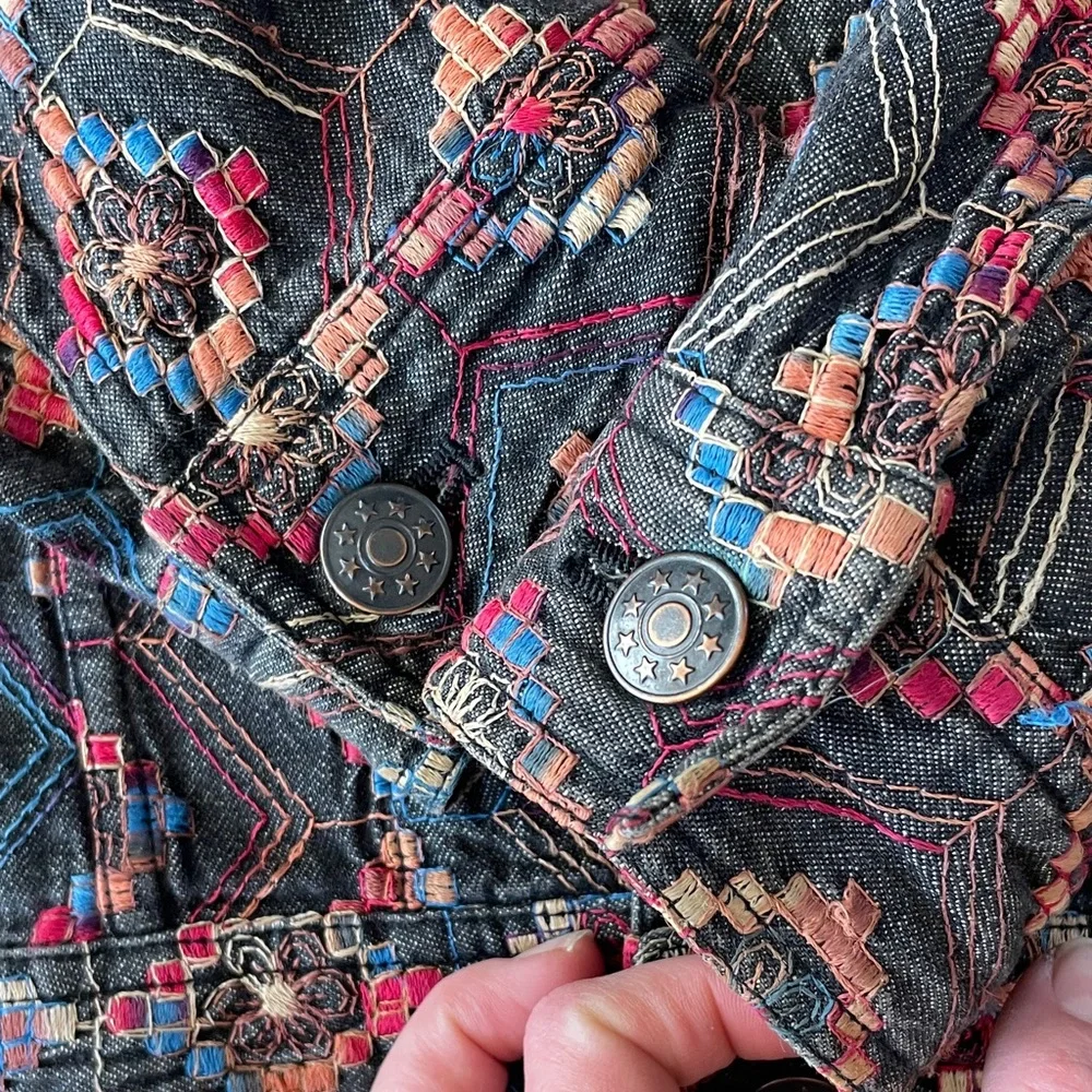 Multicolor Patterned Jacket - Picture 4 of 5